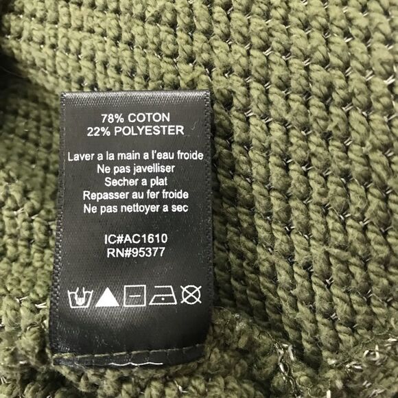 Sanctuary olive green cowl neck sweater size XS - Picture 6 of 8